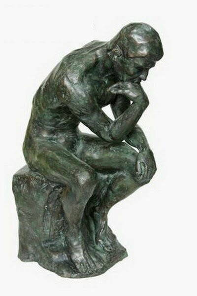 "Bronze Large The Thinker Le Penseur Garden Statue By Auguste Rodin sale